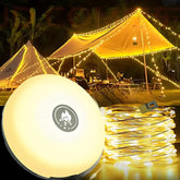 4 in 1 Camp Light – Portable Camping Lantern, String Lights with 8 Lighting Modes, Rechargeable Power Bank for Outdoor Adventures 0